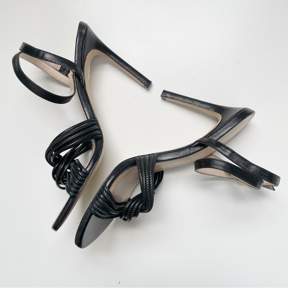 NEW Stuart Weitzman Twist Sleek 95 Heel Sandals Leather Strappy - Picture 3 of 8